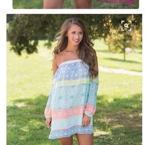 DO + BE off the shoulder dress, new without tags